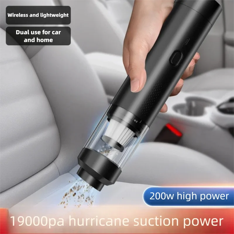 مكنسة كهربائية للسيارة لاسلكية 200 وات 19000Pa منفاخ محمول لتنظيف شعر الحيوانات الأليفة والمنزل والتنظيف التلقائي