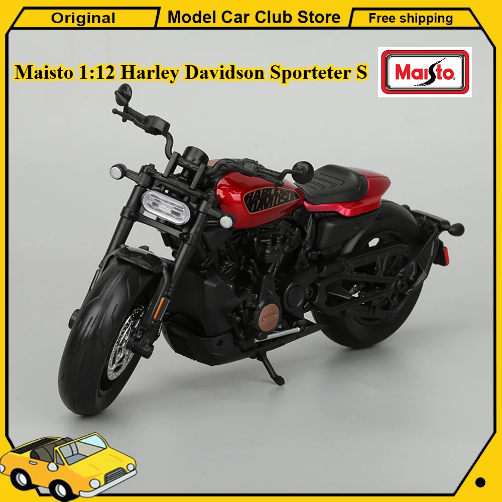 Maisto 1:12 Harley Davidson Sporteter S Moto Motorcycle Sportster Racing Model Legering Voertuigen Collectible Model Ornament Speelgoed