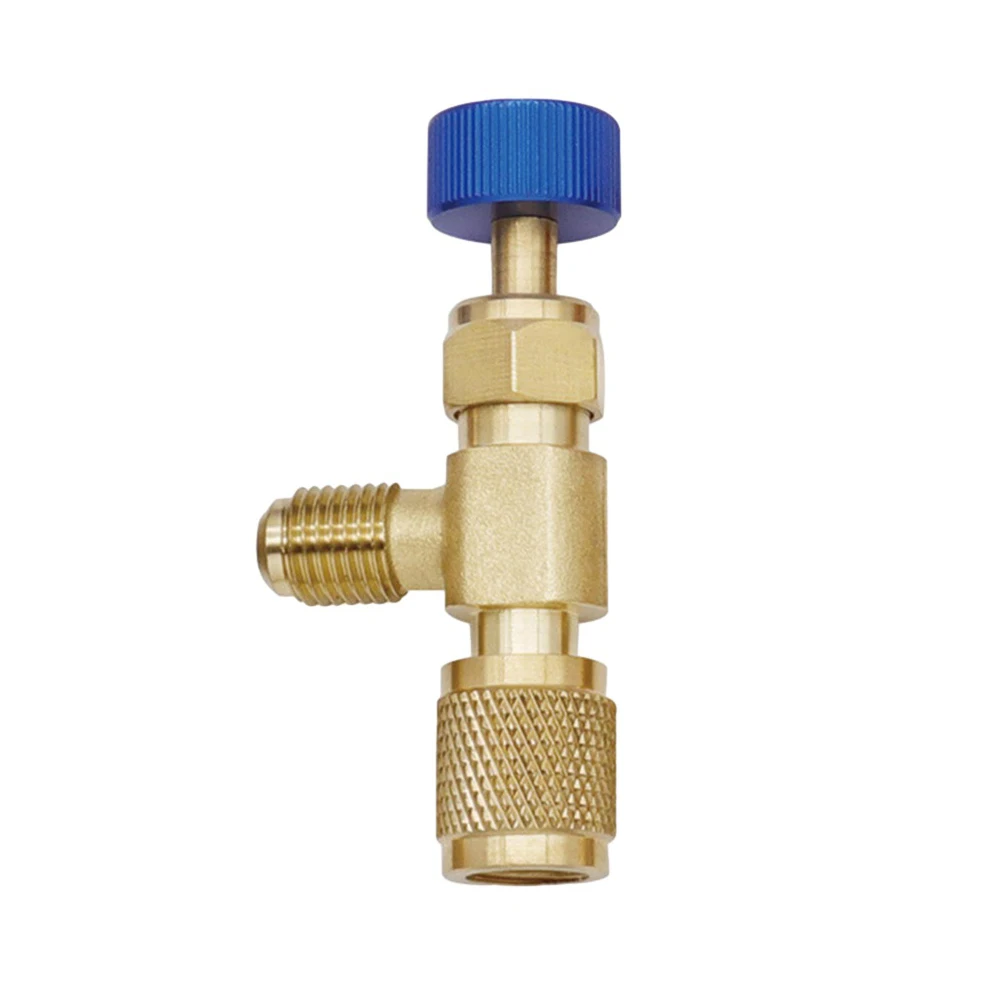 Easy To Handle AC Valve Safety Valve Leakage-free Connection Pure Brass Valve Body Safety Stem Injector Top Swivel Design