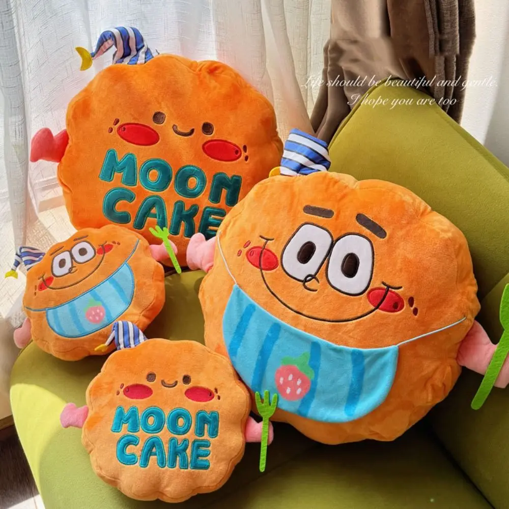 Mid-Autumn Festival Mooncake Kissen Spielzeug Interaktive handgemachte 3D Simulation Mooncake Kissen Bequeme weiche Mond Kuchen gefüllt