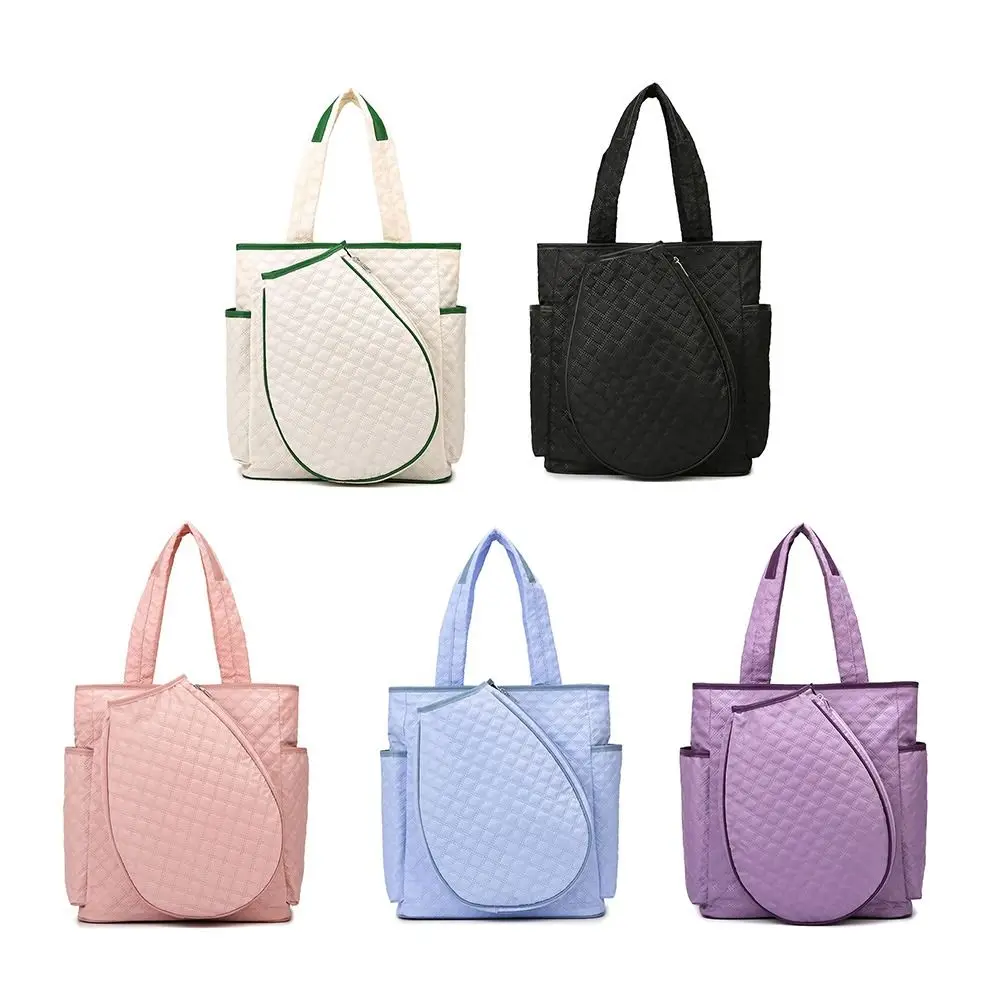 

Premium Lightweight Tennis Tote Bag Quilted Extra-Large Tennis Bag Waterproof Durable Pickleball Racquet Bags for Women Men