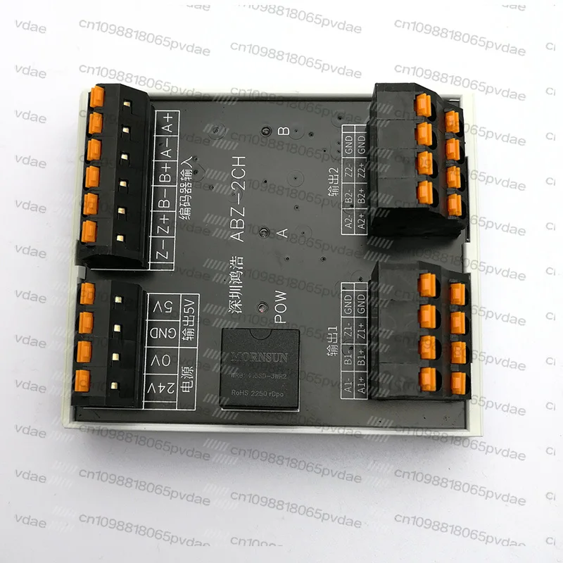 ABZ-2CH Encoder Signal Splitter 1 in 2 Out Can Be External Power Supply 5V