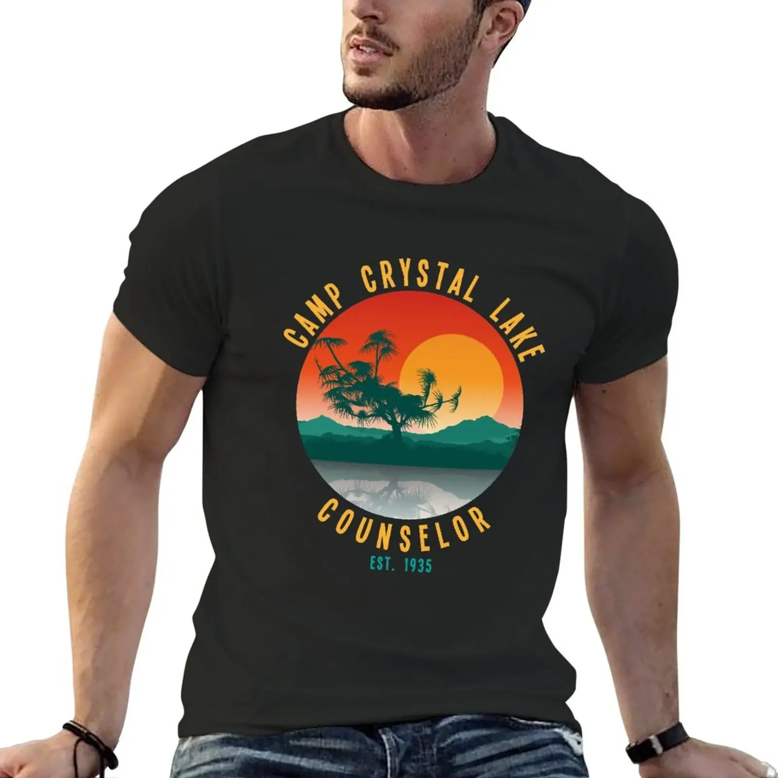 Vintage Camp Crystal Lake Counselor T-Shirt shirts graphic tee street wear mens vintage t shirts