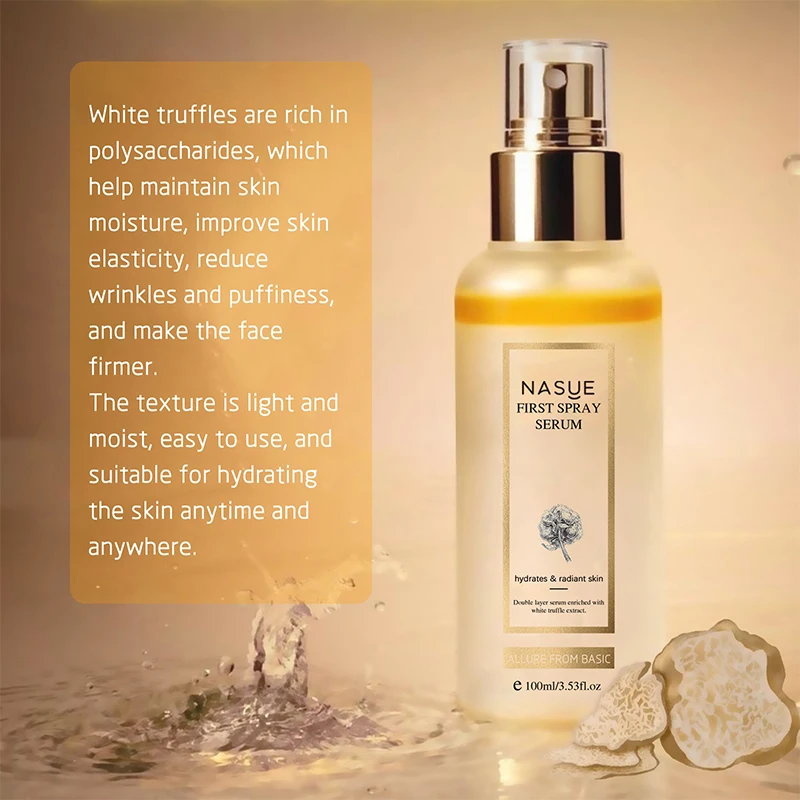 Spray hidratante de trufa blanca, cuidado coreano de la piel, esencia hidratante, ingredientes naturales, manchas aclaradoras, cuidado Facial