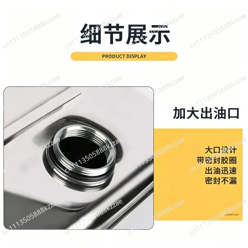 10 liters, No. 201 stainless steel fuel tank  storage oil barrel lubricating oil tank car fuel tank with oil pipe
