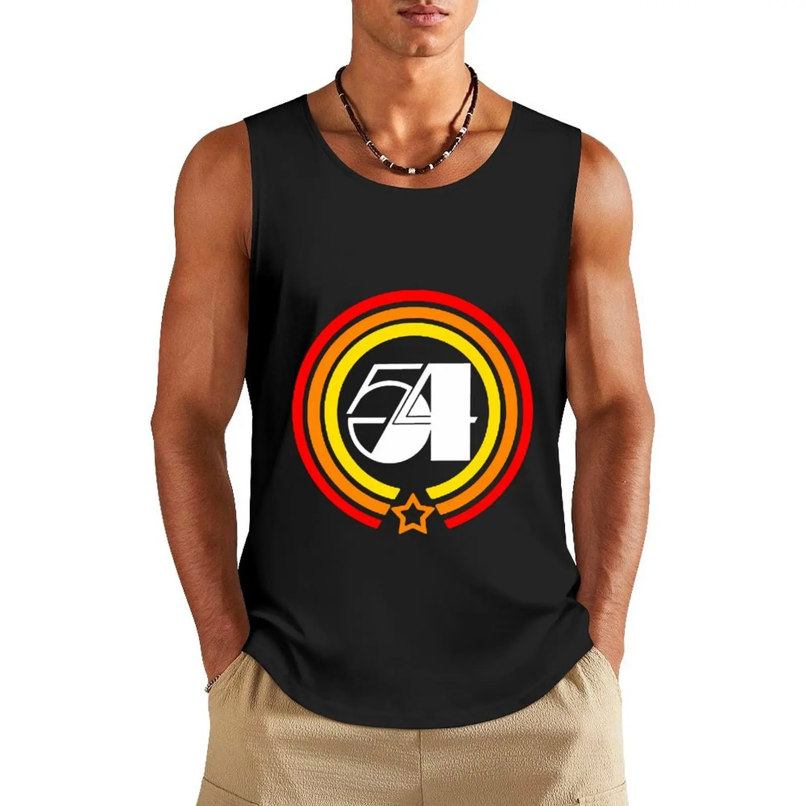 

Club Nightlife 54, Disco 54 Music Party New York Tank Top Men's sports t-shirt Men's gym t-shirt Top summer