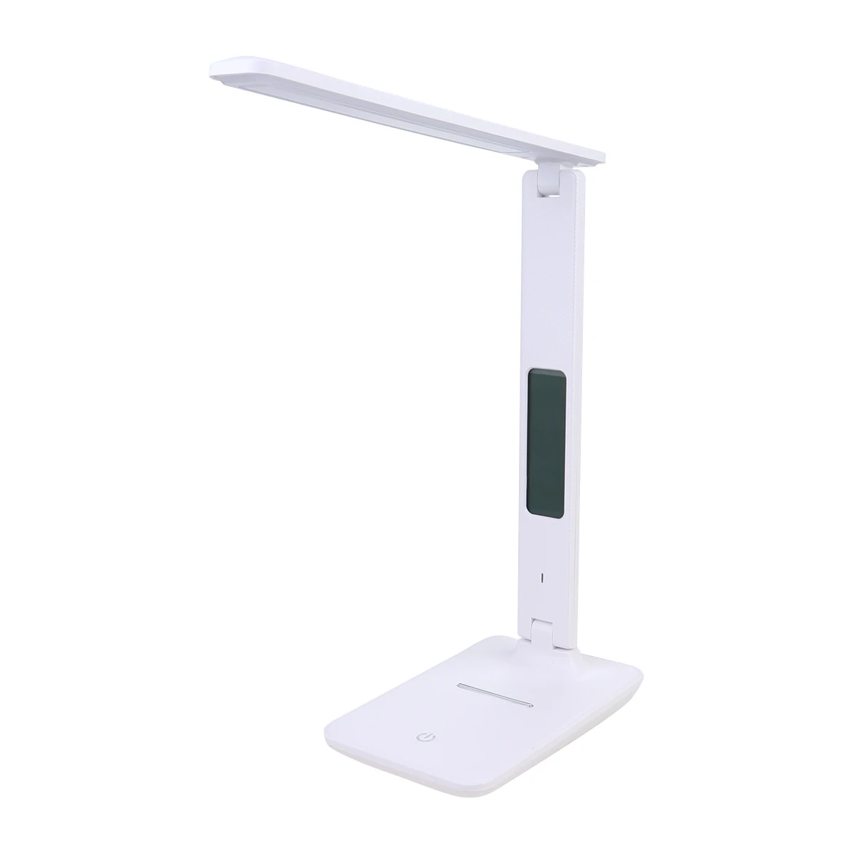 

Premium Led Eye-Protection Desk Lamp Alarm Clock Calendar Temperature Dimmable Foldable Table Light For Bedroom Office Home
