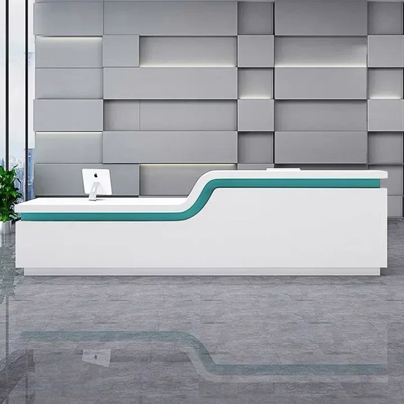 Paint hospital front desk medical guide desk company front desk reception desk shop cashier desk desk can be customized