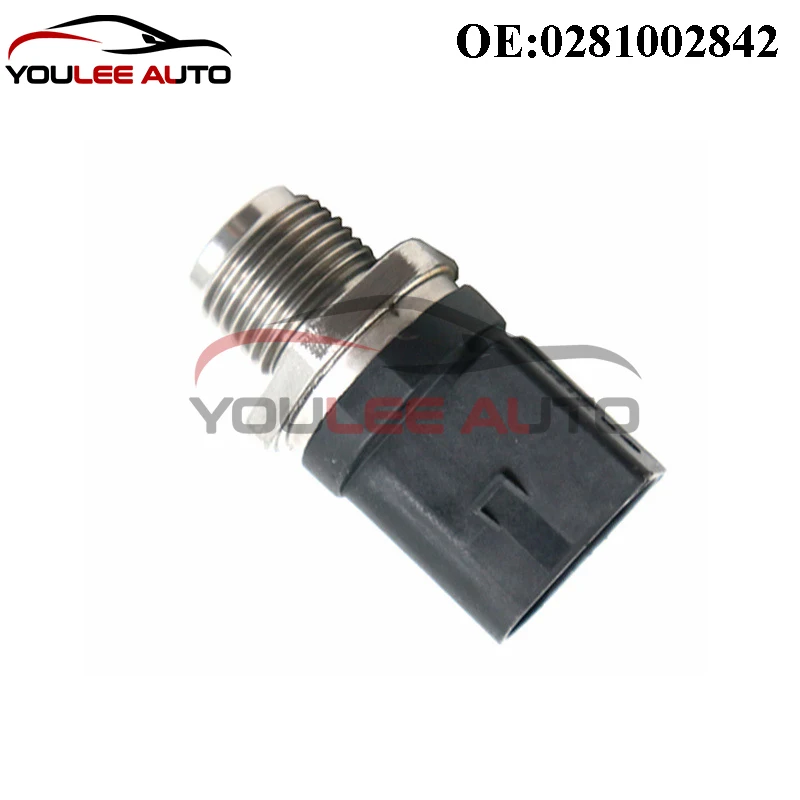 New OEM 0281002842 0061536528 Fuel Rail Pressure Sensor For 2004-2009 Dodge Sprinter 2500 3500 Mercedes Benz E320 Auto Parts