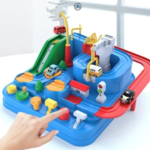 Racing Rail Car Model Educational toys for Children, track, adventure game, brain, mechanic, interactive, train, animals, space, rocket 10 Main Sales Running track - №3