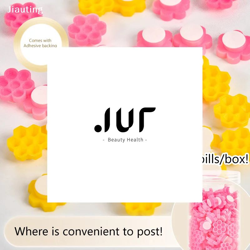 120개/박스 셀프 접착 속눈썹 연장 글루 컵 딜레이 컵 속눈썹 메이크업 도구 타투 접착제 피그먼트 컵