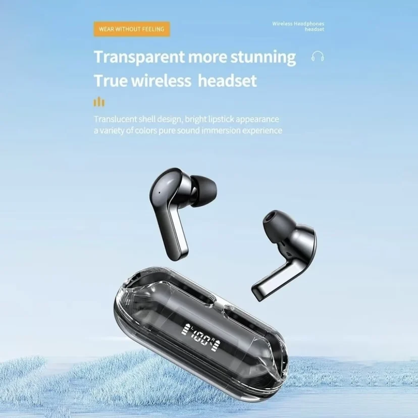 NEW A06 Wireless TWS Bluetooth Earphone with LED Display Touch Noise Canceling Earbuds SportsMusic Game Headset Waterproof image 6