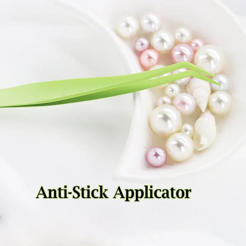 Applicatore antiaderente Ciglia senza colla Pinzetta in acciaio inossidabile rivestita antiaderente Ciglia senza colla Strumenti per principianti