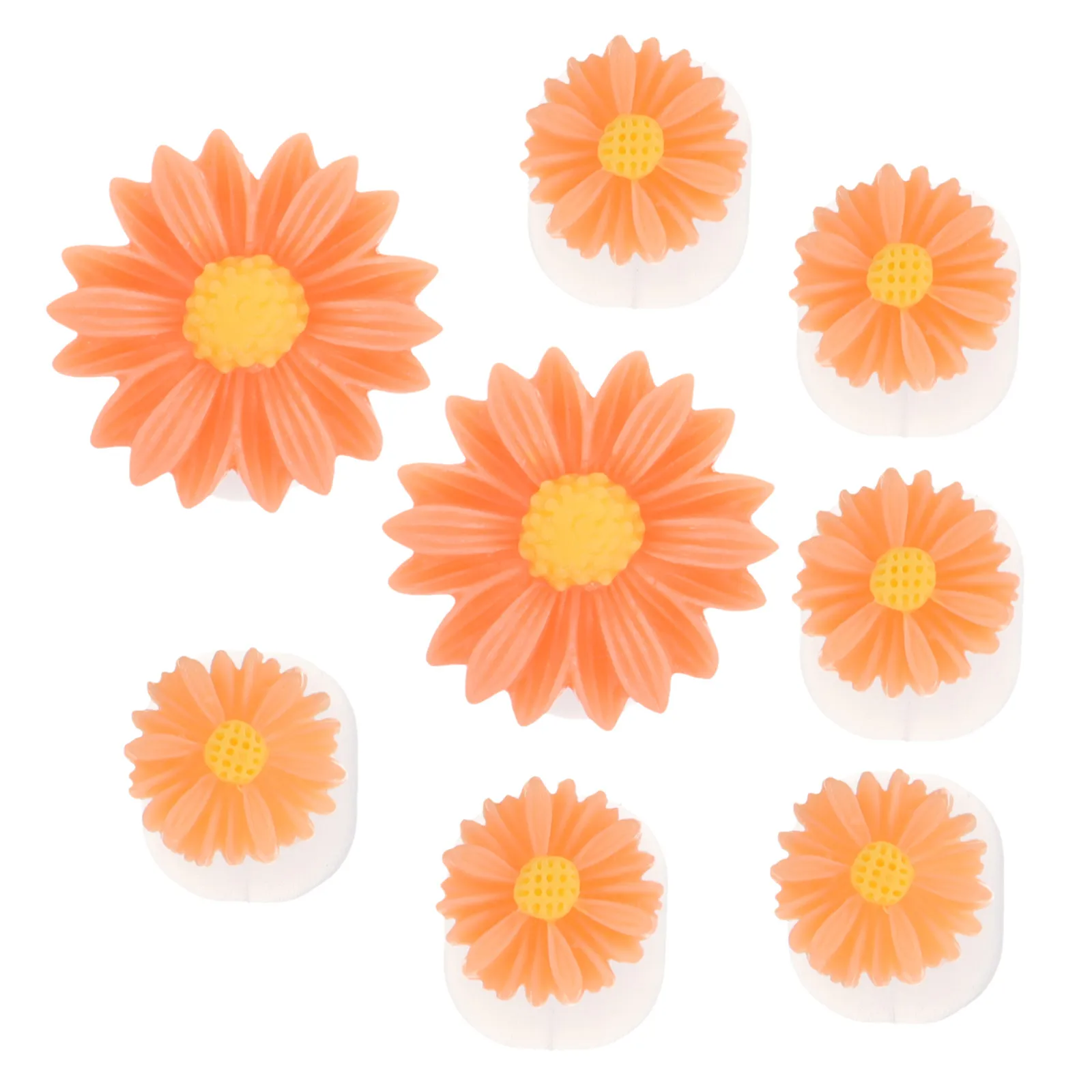 Daisy Flower Silicone Toe Separators for Pedicures Nail Art Non-Slip Comfort Fit Flexible Design Wearable with Sandals Flops