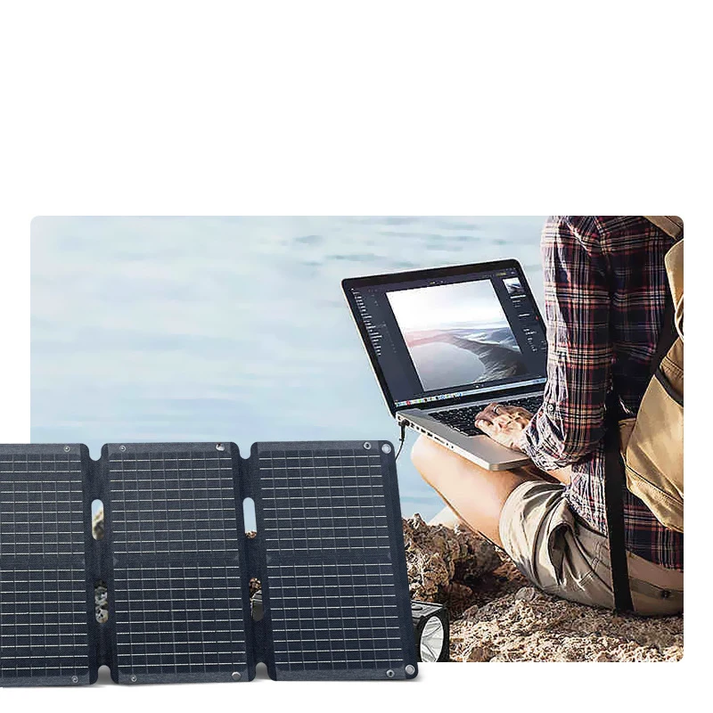 Hot sale Solar  Photovoltaic panels Solar folding pack 60W collapsible solar panels emergency charging panel for outdoor