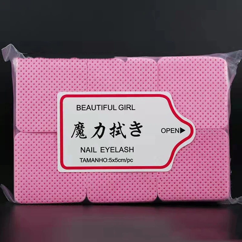 600/100pcs Nail Polish Remover Wipes Lint Free Cotton Pads Non Woven Nail Pads For Women Girl Beauty Salon Nail Cleaning Tools