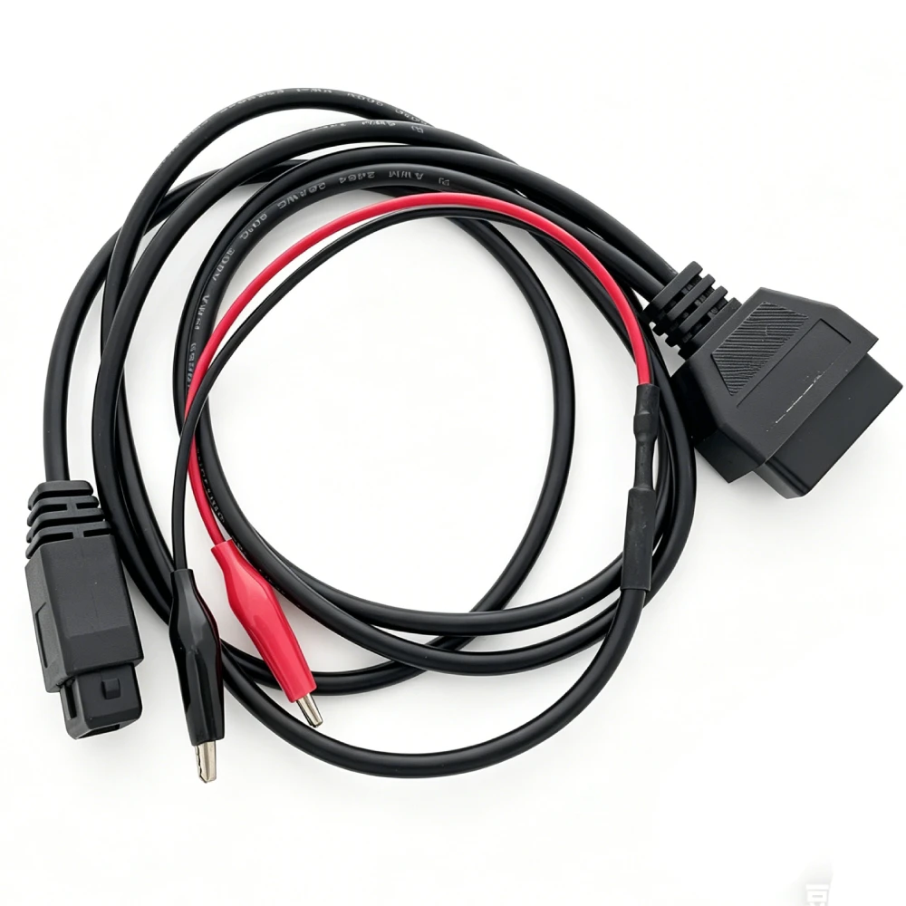 2Pin to 16Pin OBD2 Adapter Cable with 2 Alligator Clips for