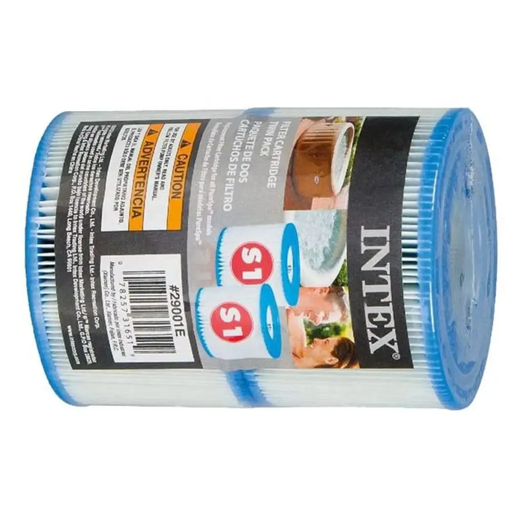 Cartucho de filtro Intex PureSpa S1 para piscinas, Compatible con el cartucho de filtro de piscina inflable PureSpa 29001E