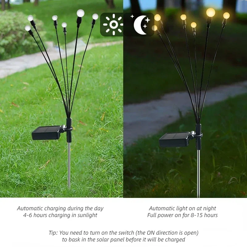 1/2 Stuks Zonne-verlichting Outdoor Waterdichte 6/8/10 Leds Led Gazon Lamp Kleurrijke Flikkerende Landschap verlichting Auto Lichtregeling