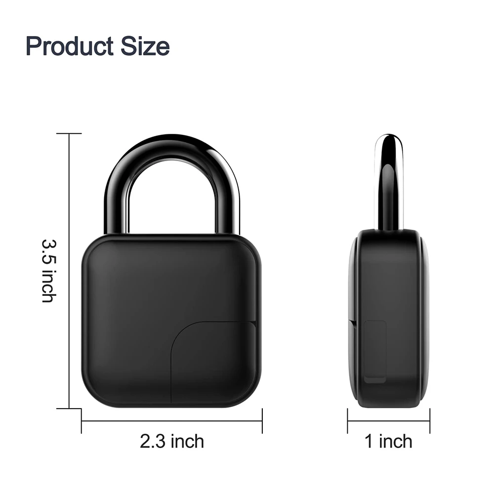Bluetooth-замок со сканером отпечатков пальцев, IP66