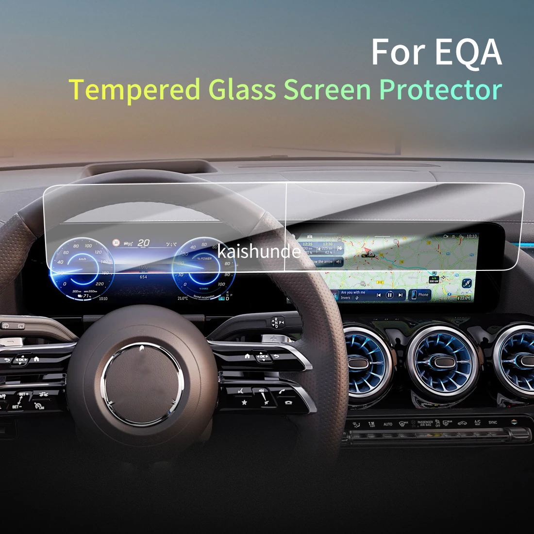 

Автомобильные наклейки, защита счетчиков для 25 Benz EQA, защитная пленка из закаленного стекла, дисплей, навигация, автомобиль