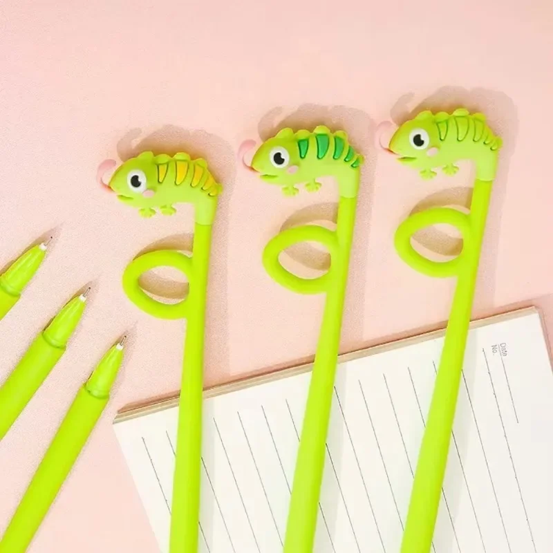 

2025 NEW Creative Chameleon Pen Cartoon Student Writing Tools 0.5mm Children'S Stationery Gifts Office Supplies Cute Stationery