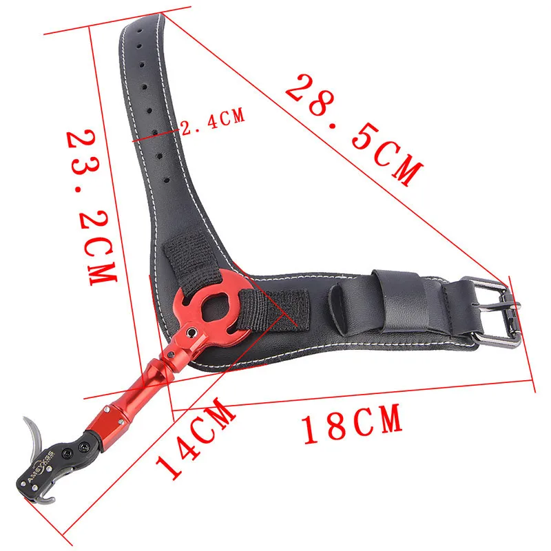 Compound Bow Release Aids Adjustable Length Archery Wristband Releases Thumb Gripper Caliper for Hunting Shooting Accessories