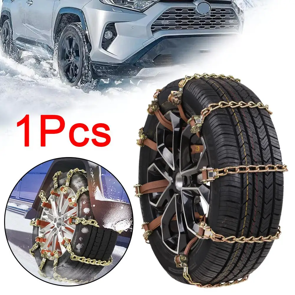 Car Winter Snow Chains Iron Snow Chain Non-slip chain Anti Skid Powerful Tire Wheels chain Truck Suv 1t snow chains Car Supplies