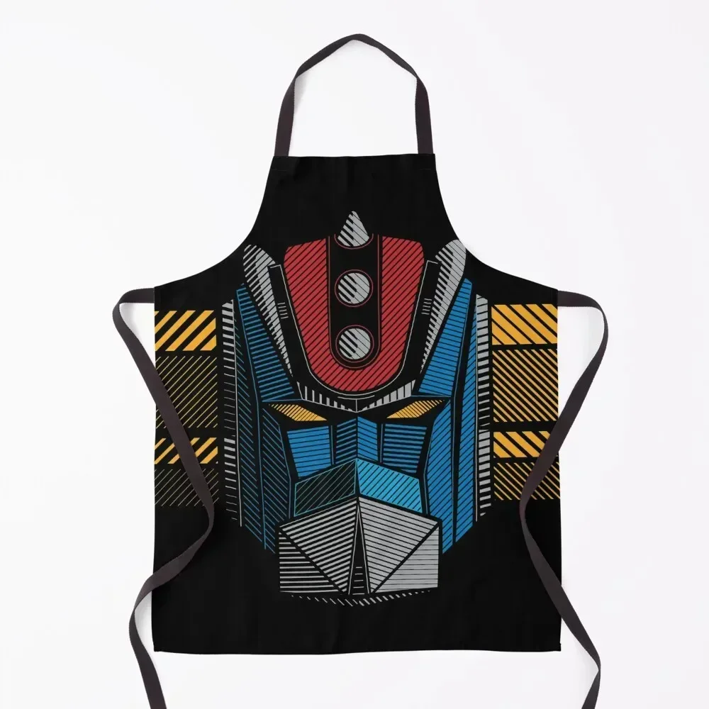 

091 Grendizer Full Apron Cooking For Man with personal logo Home and kitchen products Apron