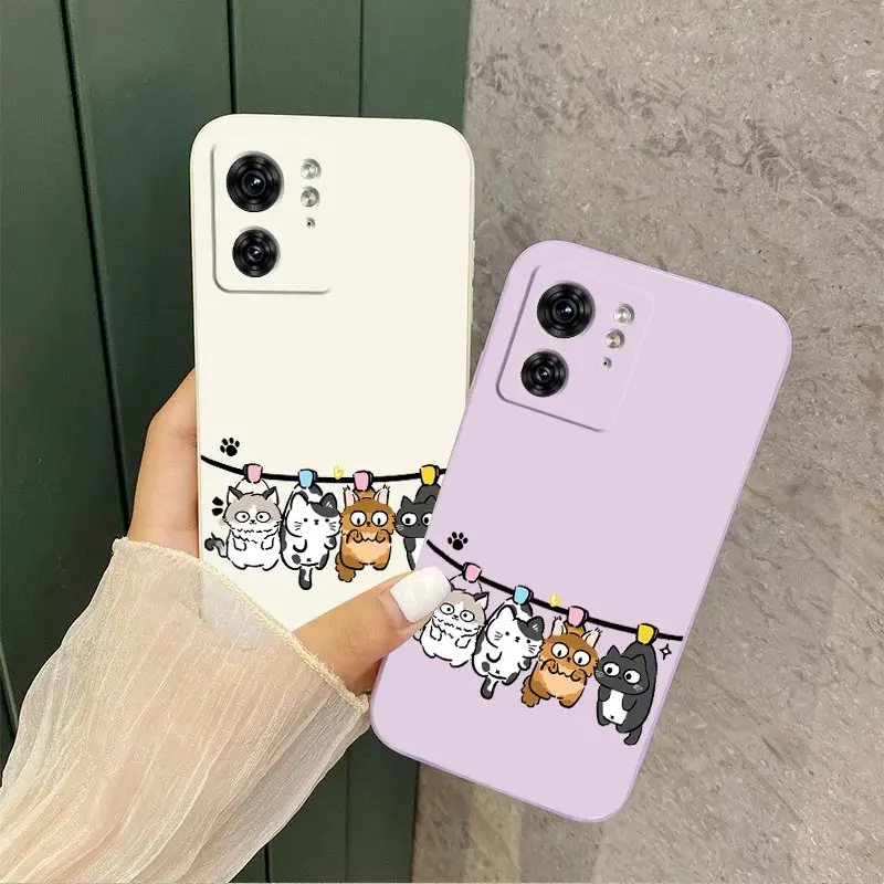 EDGE40 Silikonowe etui na telefon Naughty Cat do Motorola Moto EDGE 40 30 20 40Neo EDGEPLUS E32 E22 E7 E22i E20 E13 E6S E7POWER Cover — zdjęcie 5