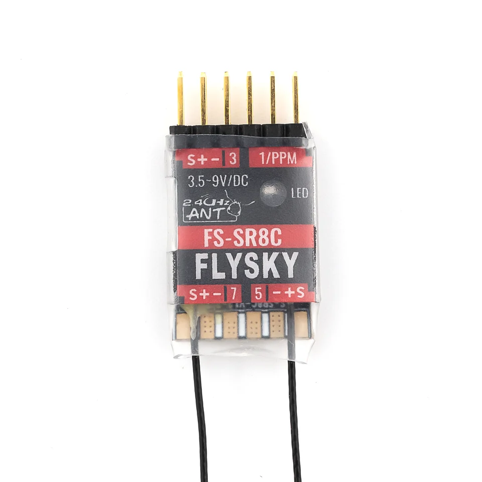 FLYSKY 고정익 글라이더 로봇 모델 장난감용 듀얼 안테나 리시버, FS-SR8C 리시버, 8 채널, 2.4G, 리모컨 썸네일 7