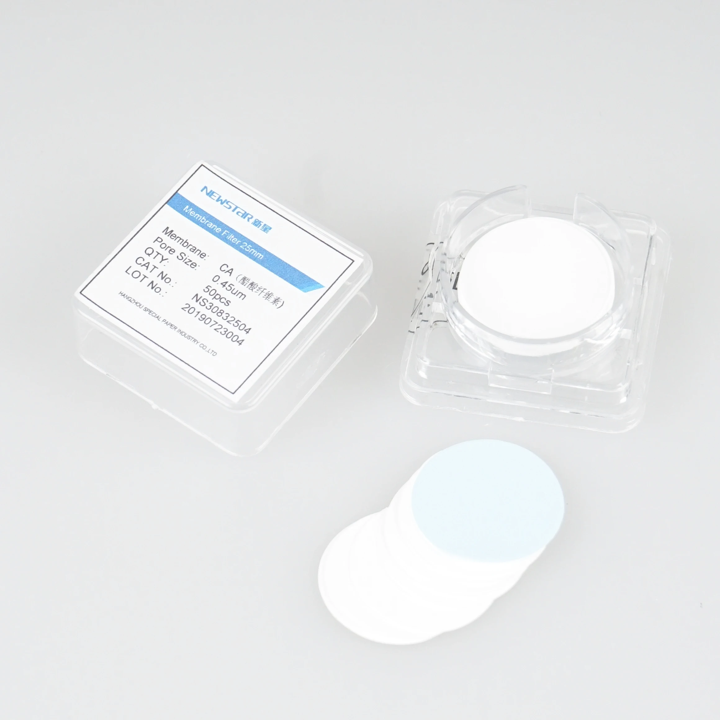 CA(Cellulose Acetate) Membrane Filter 0.22um 0.45um 13mm 25mm 47mm Suitable for Biological and Clinical Analysis Lab Filtration