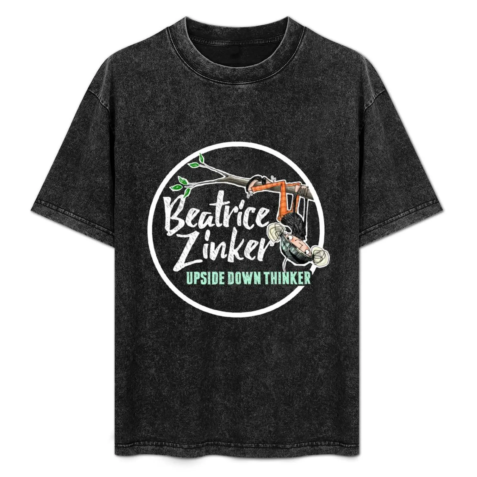 Beatrice Zinker, camiseta Upside Down Thinker, camiseta informal de manga corta para vacaciones
