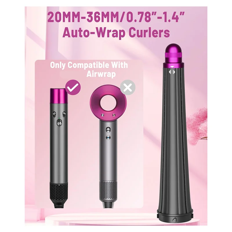 

SOFT-20MM-36MM Long Barrels Attachment And Large Round Brush Attachment For Dyson Airwrap, Barrels Curl And Wave Curl