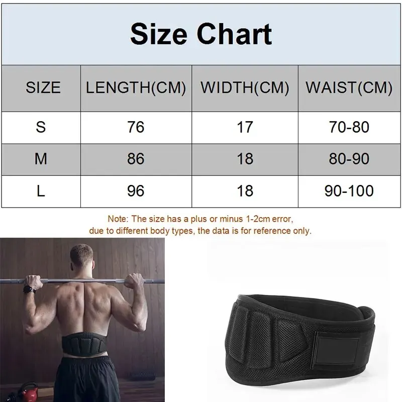 Weightlifting Belt Back Support Belt Men Women Waist Sport Fitness Training Protection Spine Back Brace Gym Belt