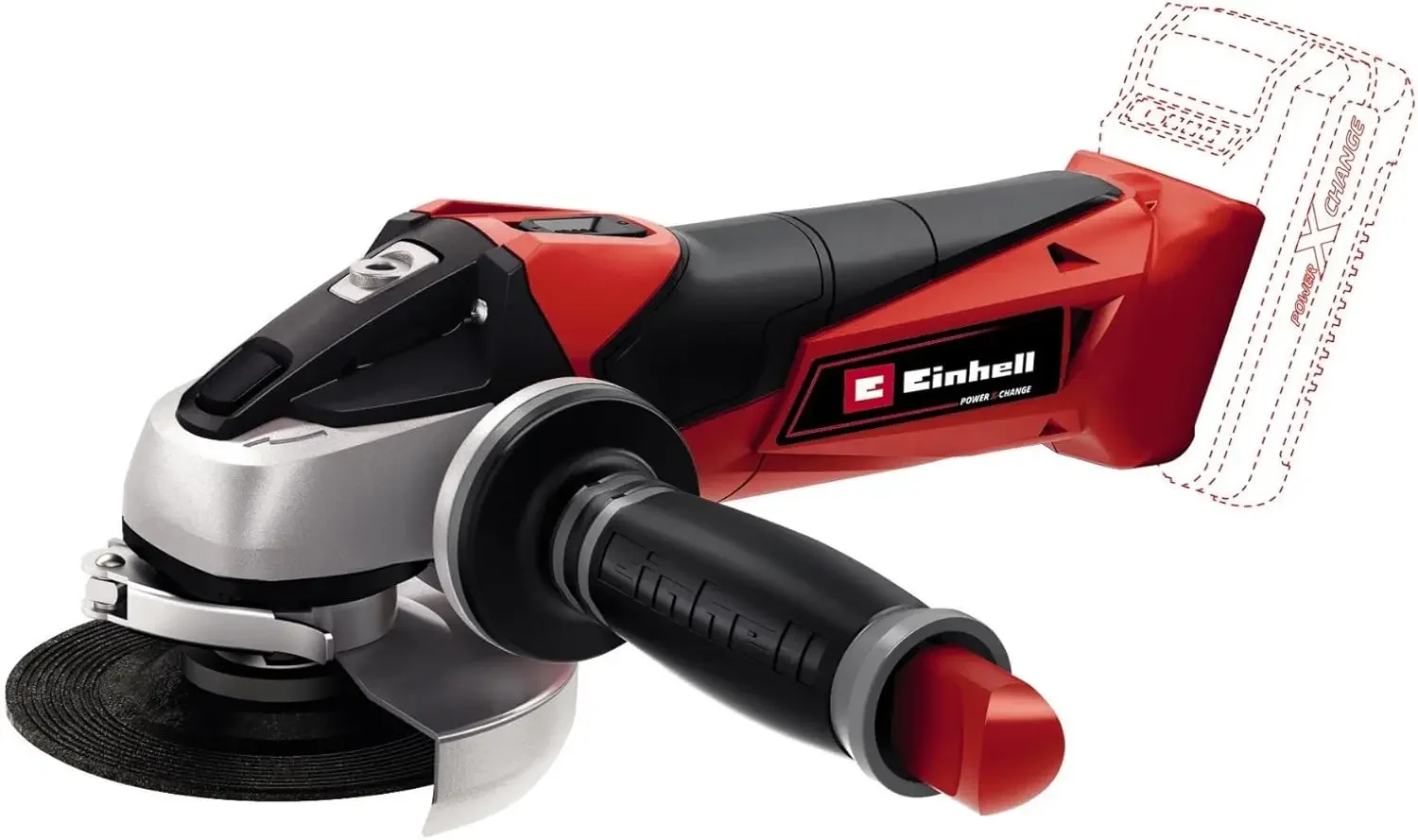 Einhell Akku-Angelschleifer TE-AG 18/115 Li-Solo Power X-Change (18 V, 115 mm Scheibendurchmesser,