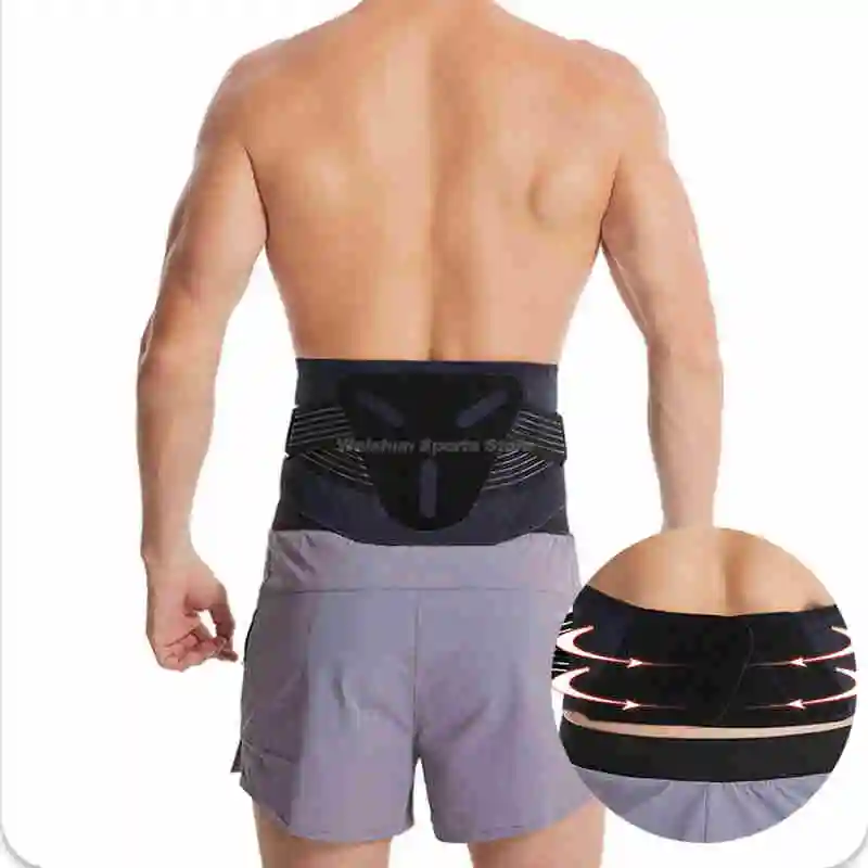 Waist Support Belt For Back Pain Fitness Back Lumbar Support Compression Support Protective Waist Brace Seamless Fit Anti-skid