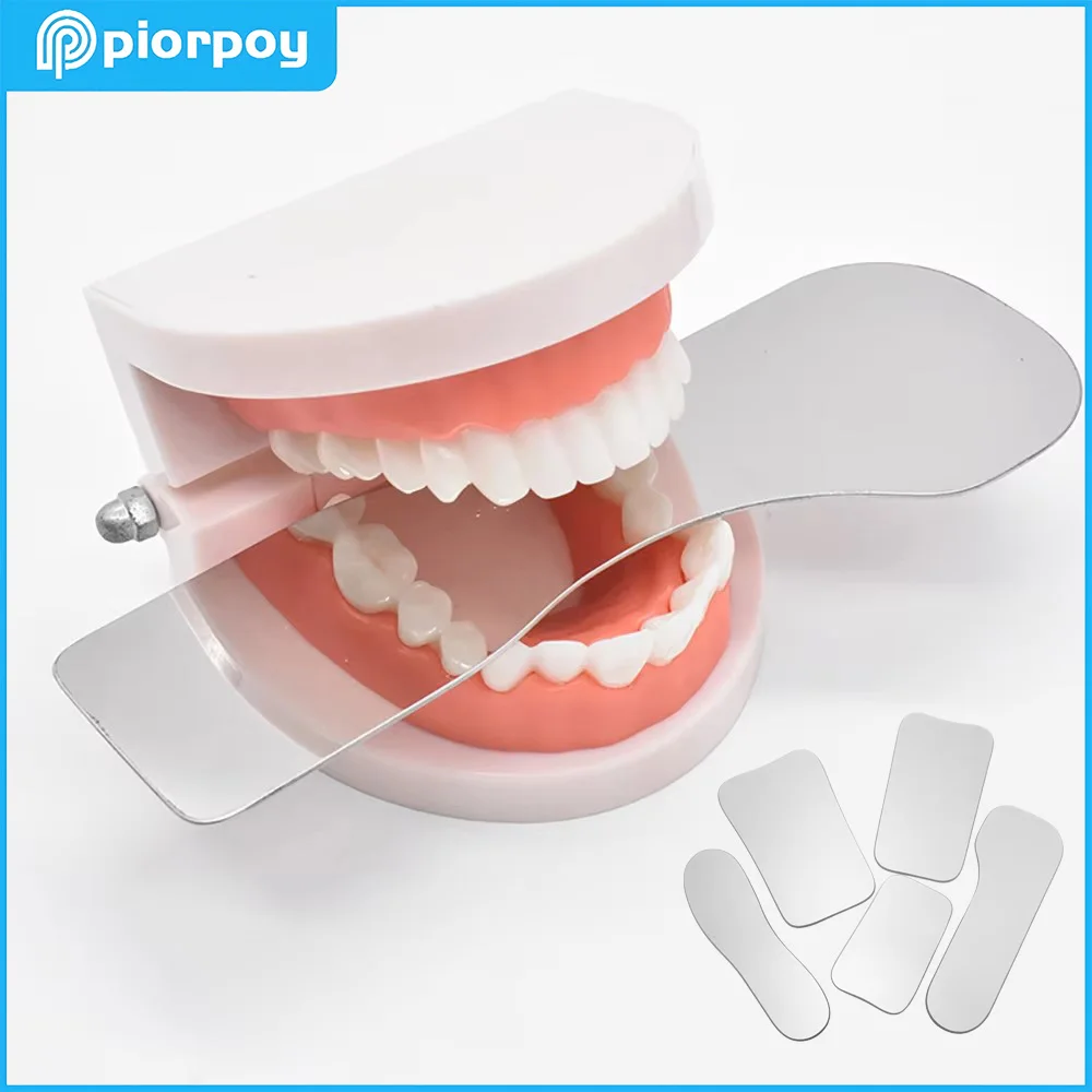 

PIORPOY Dental Tools Dental Orthodontic Mirror Intraoral Photo Reflector Double-Sided Mirrors Dentistry Reflector 5Pcs/Set
