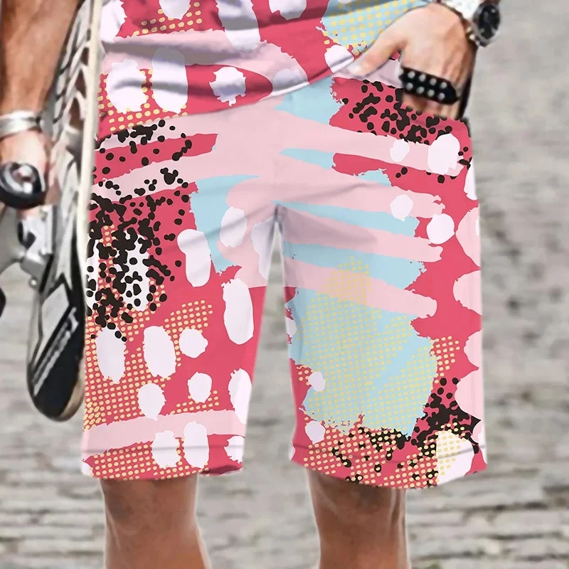 Graffiti bunte Malerei Muster Strand Shorts für Männer abstrakte 3D-Druck Badehose Sommer Mode Straße lose Board Shorts