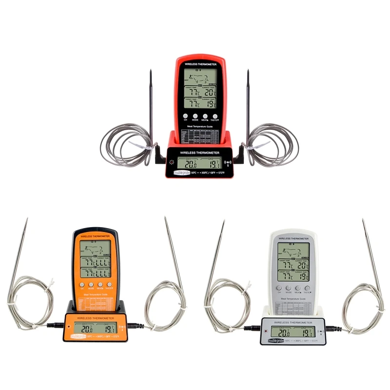Convenient Digital BBQ Thermometer Wireless Kitchen Oven Thermometer for Smoker Drop Shipping
