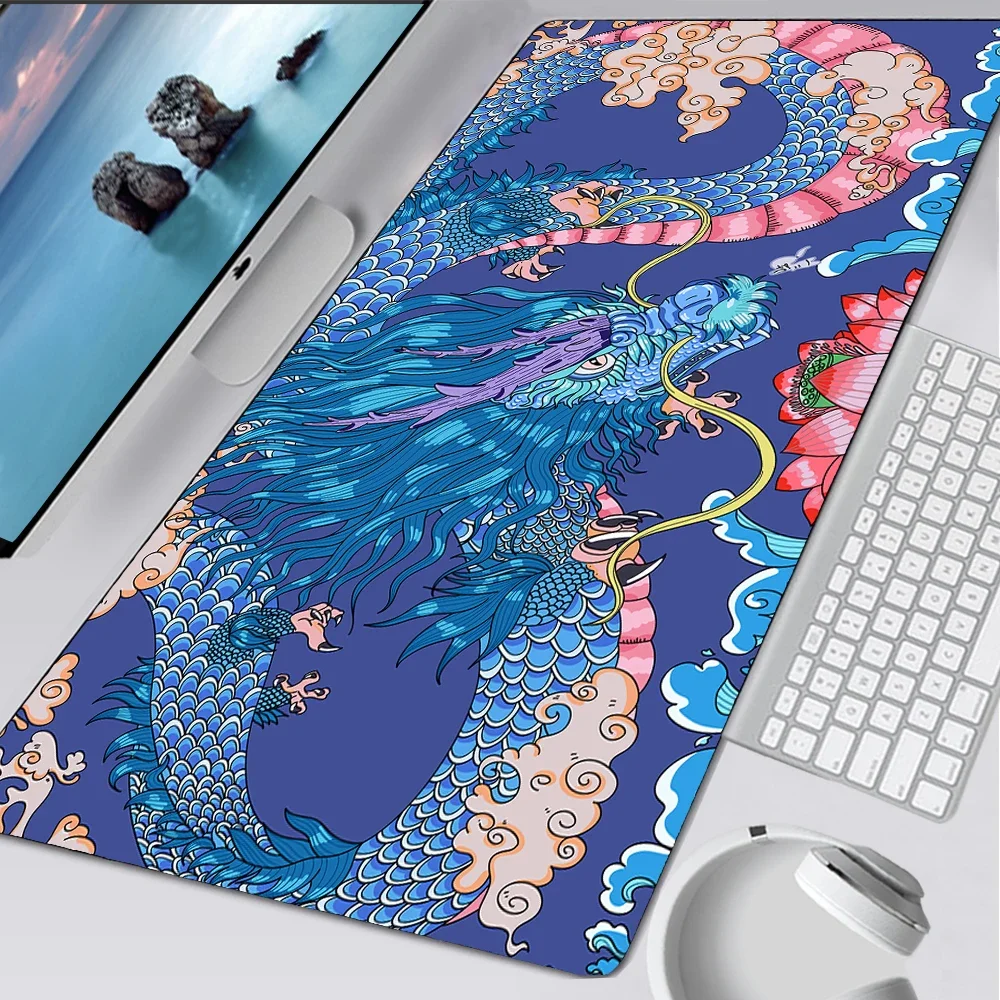 Tapis de souris Kawaii média, tapis jaune, ordinateur portable Gamer Deskvirus, accessoires de jeu Anime japonais, bureau d'ordinateur, polymères de souris