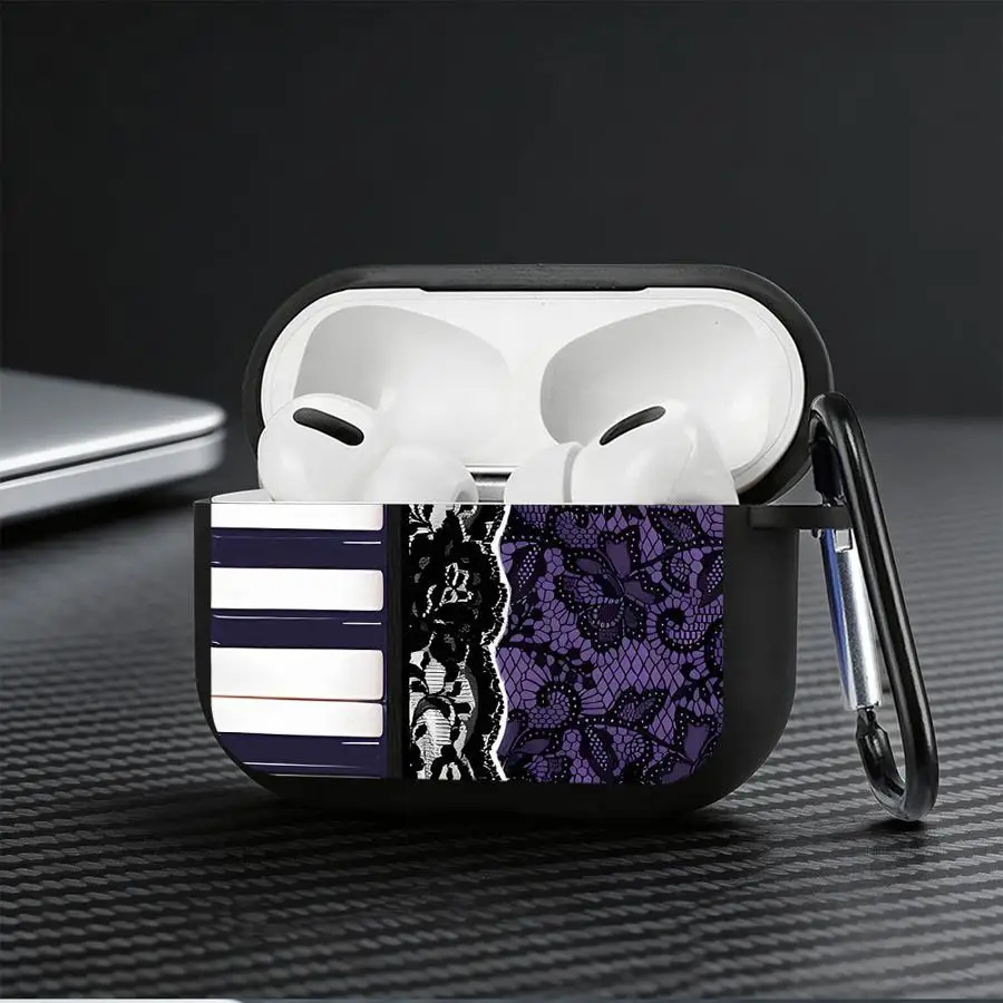 Piano Lace Purple Case For Airpods 4 Pro2 3 1 Pro3 Pro 2 Earphone Cases Cover - view 5