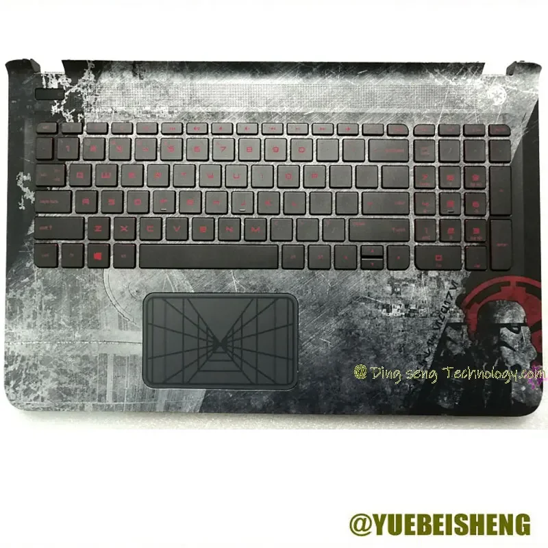 

YUEBEISHENG New for HP pavilion 15- an005TX 15-AN palmrest US keyboard upper cover upper case Touchpad 836099-001