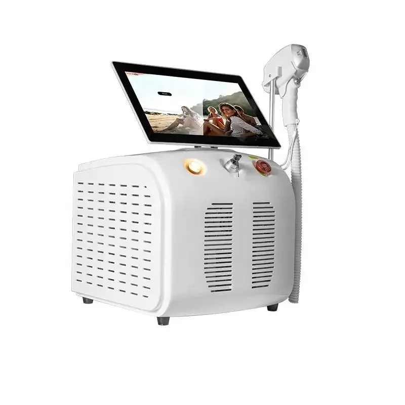 2024 portable professional diode ice titanium laser body hair removal machine 808 755 Alexandrite equipment 3-wave permanent