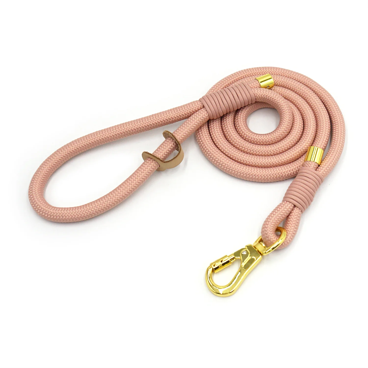 Pink Dog Collar Free Custom Engraving Pet Collar and Leash Set Fully Adjustable Collar Poop Bag Holder & 1.5m Walking Lead Rope