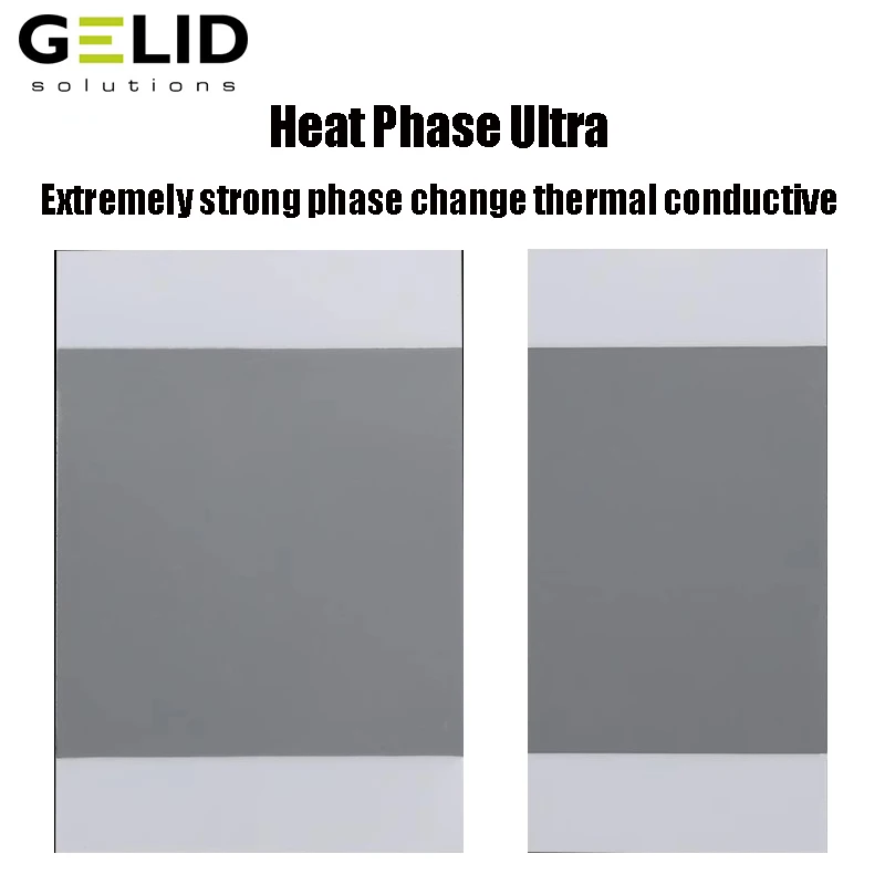 

GELID HeatPhase Ultra Solid Silicone Grease Phase Change Silicone Pad For GPU CPU Laptop Cooling Thermal Silicone Pad