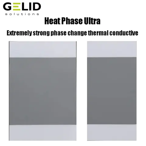 GELID HeatPhase Ultra Solid Silicone Grease Phase Change Silicone Pad For GPU CPU Laptop Cooling Thermal Silicone Pad