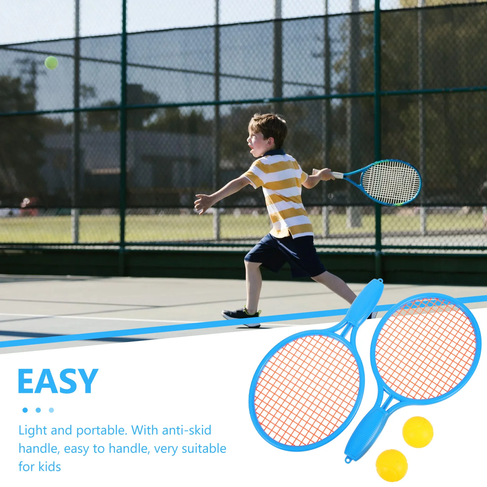 

1 комплект, набор детских теннисных ракеток, пластиковый светильник, портативная противоскользящая ручка, упражнения на открытом воздухе для малышей и детей