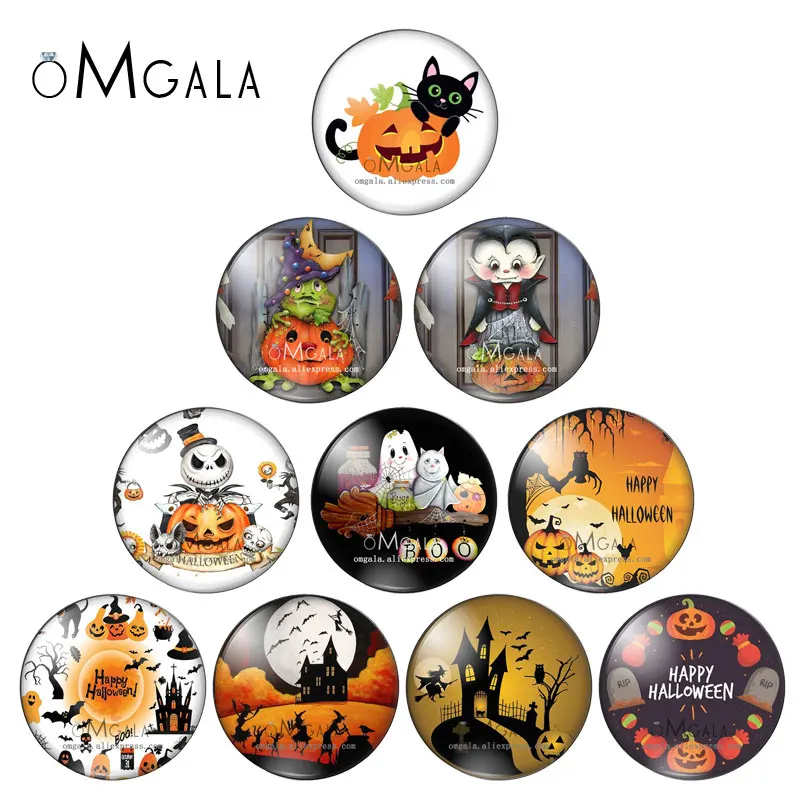 

Рисунки на Хэллоуин из мультфильма, 12 мм/14 мм/18 мм/20 мм/25 мм