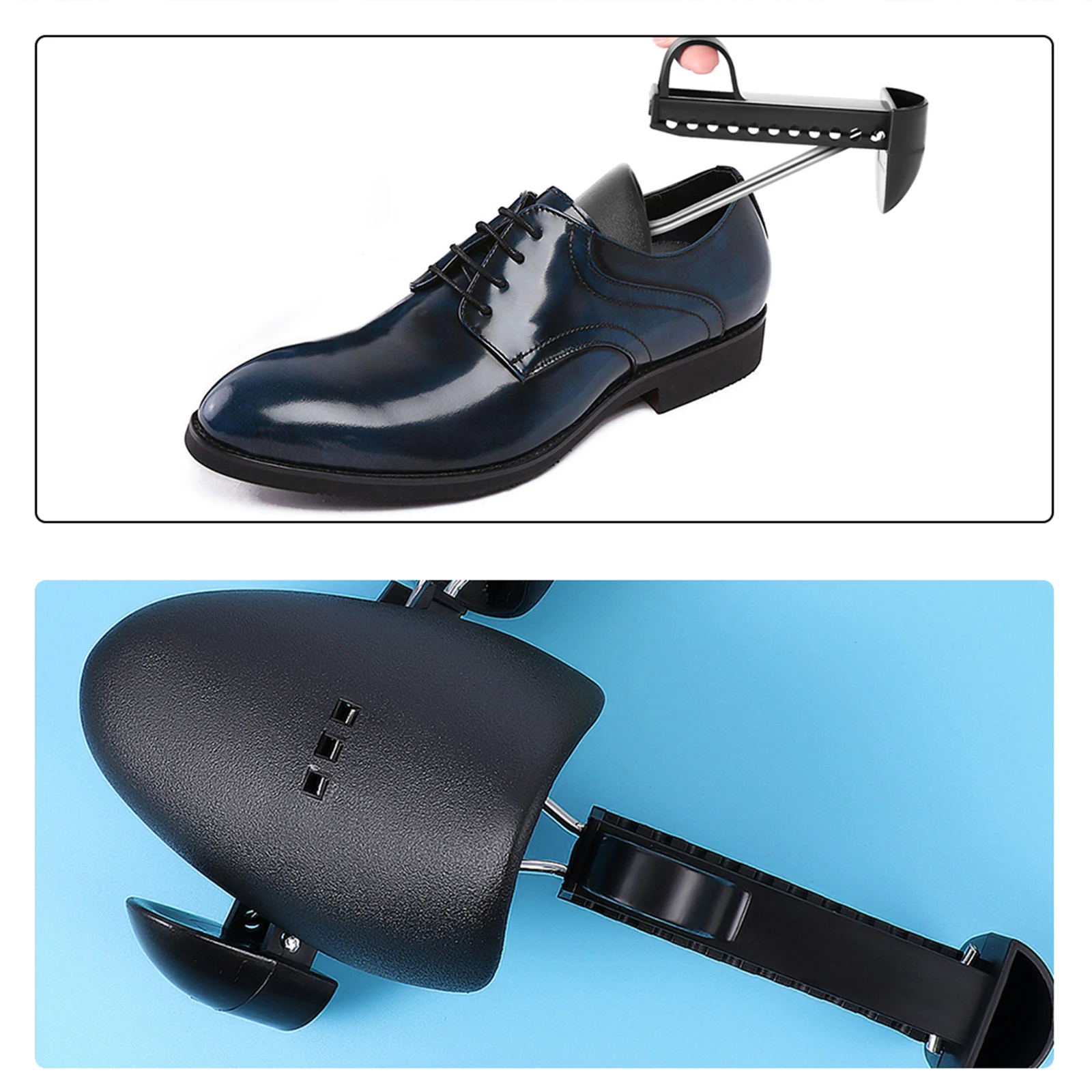 

2 Pcs Shoe Stretcher Shoe-Expansion Tool Wither Stuffer Hold Shape Adjustable Coffee Men's